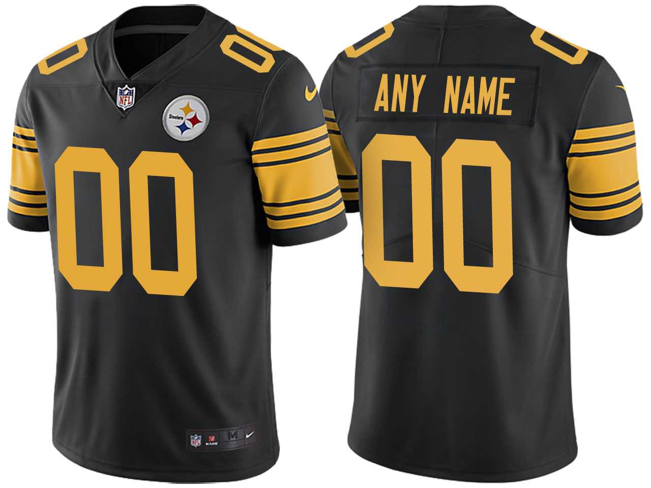 Customized Men & Women & Youth Nike Steelers Black Rush Limited Jersey,We sell and wholesale Customized Men & Women & Youth Nike Steelers Black Rush Limited Jersey on line form chian!